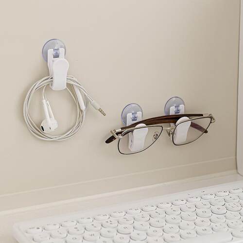 Suction Cup Organizer Clips, Multi-functional Bathroom Towel