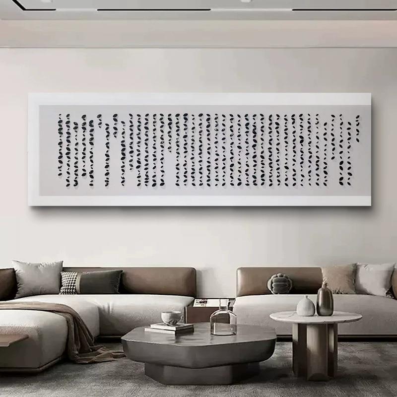 现代简约陶瓷实物3d立体壁画售楼处样板房高端装饰画手绘书房挂画