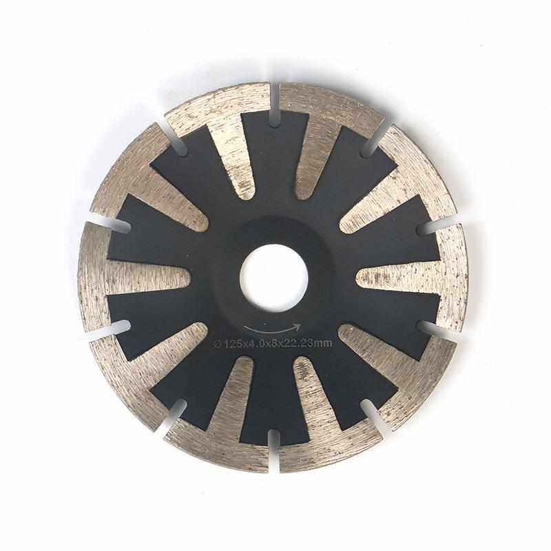 圆形台面保护弧形线板切割弧切片 金刚石小锯片T护齿分齿曲线锯片