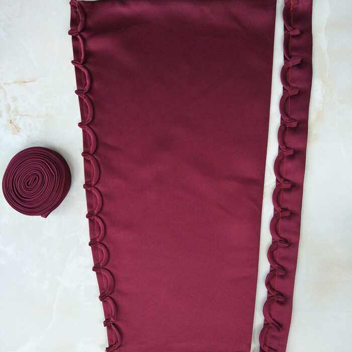 绑带婚纱配件新款礼服成品绳之新绑带布绳子缎三件套挡后背礼服扣