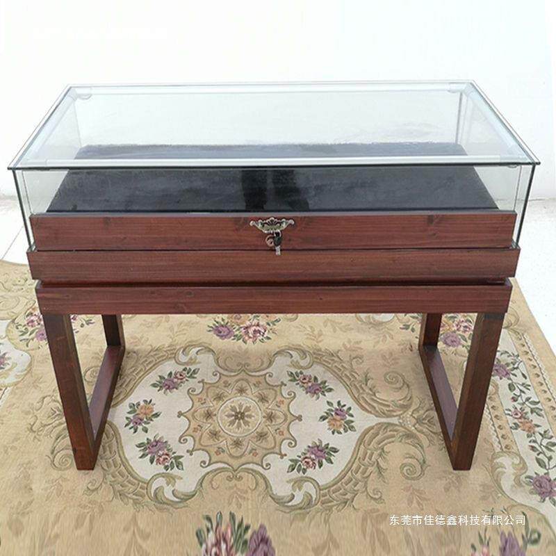 实木珠宝展示柜展厅展馆博物馆玻璃展柜古玩玉器古物陈列柜饰品柜