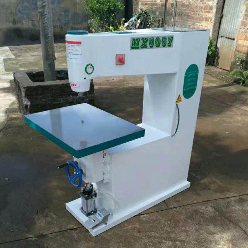木工机械MX5057台式气动立式镂铣机 倒角圆弧形角打斜角小吊镂机