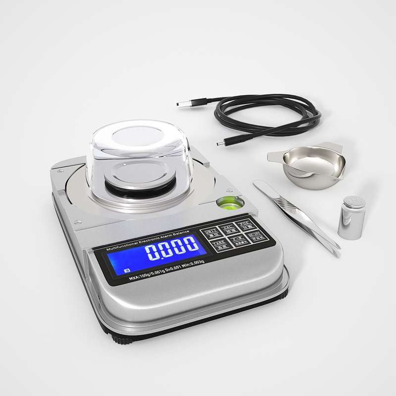 高精度电子定量报警天平计数电子珠宝秤50G/0.001家用台秤可充电