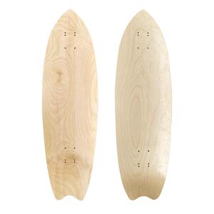 陆地冲浪板加枫单翘滑板68.5cm*20cm小鱼板东北枫木滑板车板面