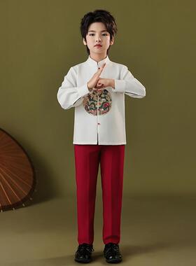 正品元旦儿诵童大合唱团演出服小学马生诗歌朗古比赛中国风汉服风