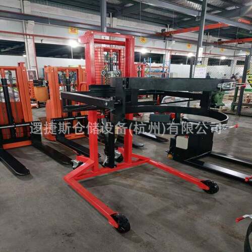 半电动油桶车搬运车卷材夹抱车动油桶布堆高卷纸筒手车夹OTY抱机