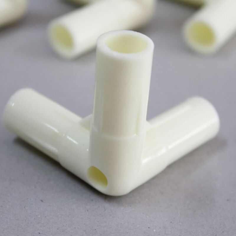 不锈钢支架蚊帐配件尼龙内三通内插连接头三角塑料连接件外径14mm
