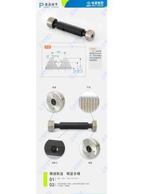 哈G量管螺纹塞规59305°度非密封直管螺纹量规管螺纹牙规1G2G3