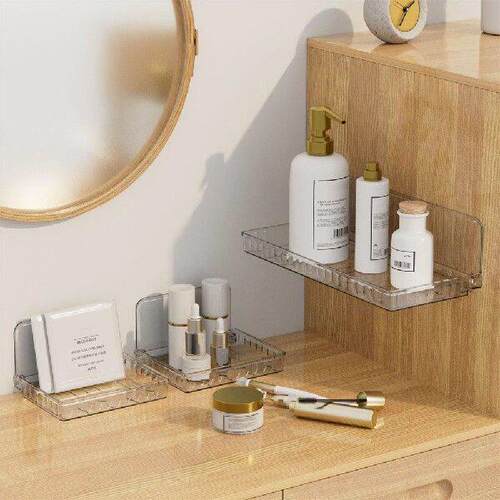 Wall-mounted Storage Box Punch-free Foldable Transparent