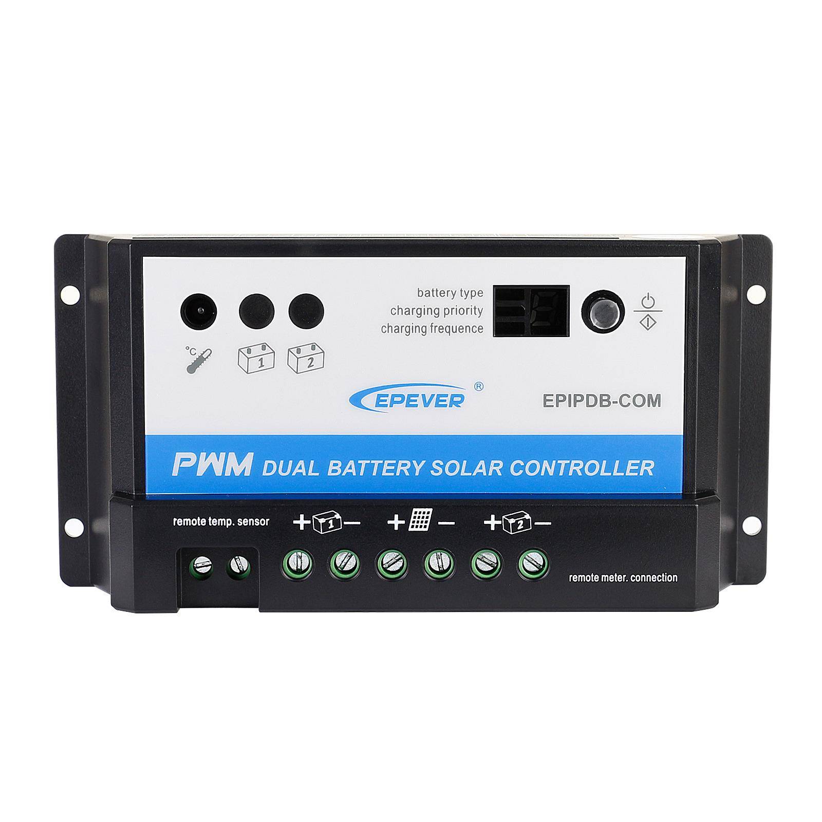 pwm太阳能充放电控制器10a20a12v24v光伏房车跨境智能充放电