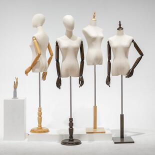 模特道具女半身服装店人台展示架带头女装橱窗假人模型全身模特架