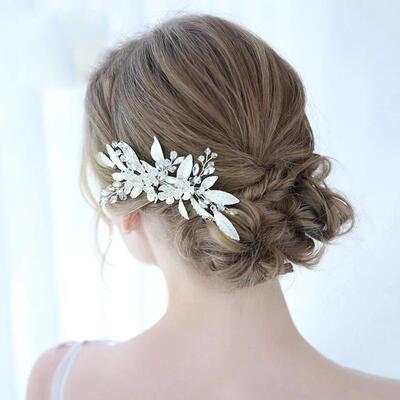 rendy Tiara Wedding Hair Comb Flower Bridal Hairpins Pearl R