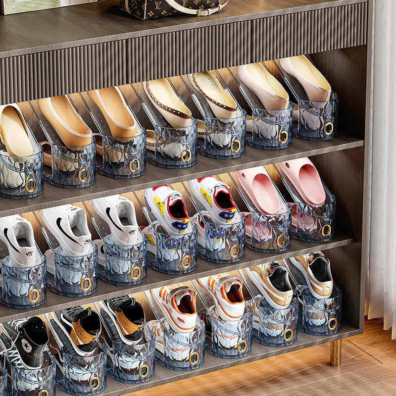 可调节鞋托家用鞋子收纳架鞋柜双层置物架一体式放鞋架收纳,收纳整理,整理架/置物架/收纳架,淘宝优惠券,粉丝福利购,淘宝优惠卷