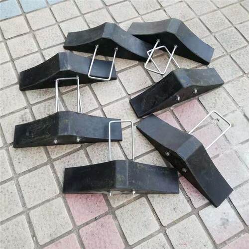 三角形止退块带手柄橡胶止滑器车辆止滑器挡车止退器