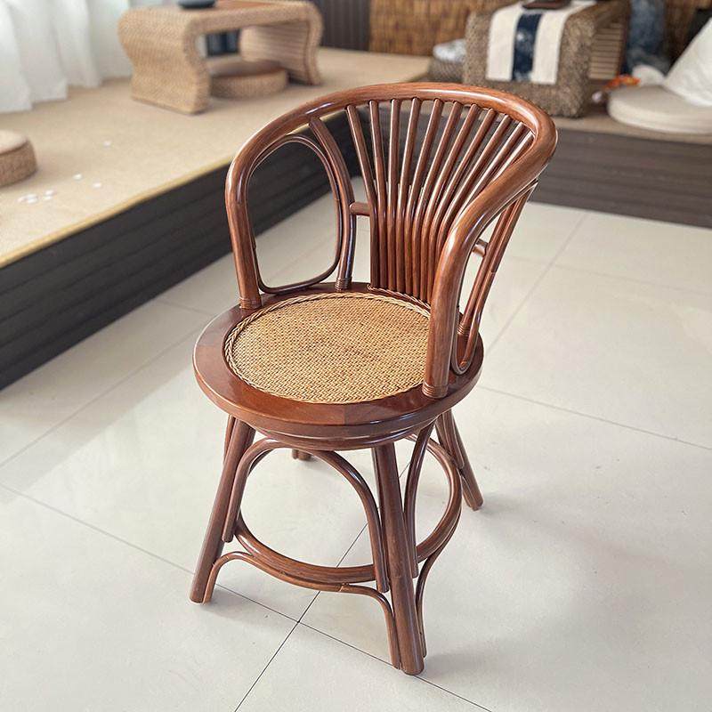 藤编矮凳手编靠背坐凳板凳艺术休闲旋转小椅子编织座椅家用实木凳,住宅家具,矮凳,淘宝优惠券,粉丝福利购,淘宝优惠卷