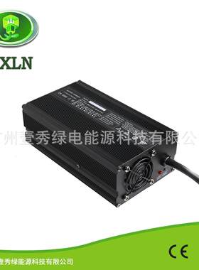 900W铝壳智能充电器 24V24A铅酸电池充电器带显示器可看电压电流