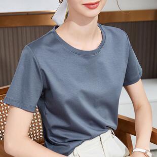 White silk cotton short sleeved shirt for women, Xia Zheng
