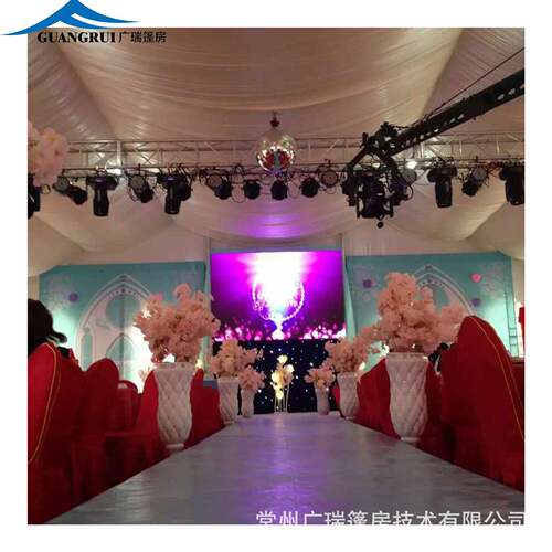 户外结婚铝合金展览帐篷婚庆活动篷房婚宴喜事红色排档遮风挡雨棚