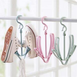 Balcony shoe rack and hanger for drying shoes, small windpro