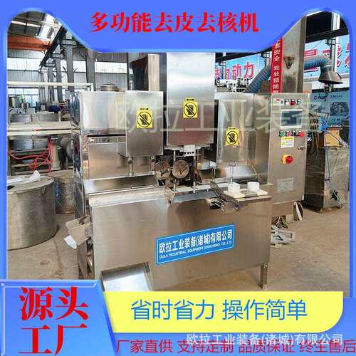 烟台苹果削皮去核不锈钢设备 果蔬全自动去核切片加工生产线