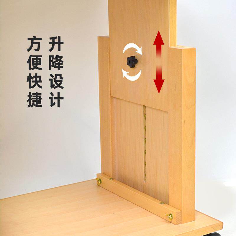 红榉木静物台60X90cm升降带抽屉美术石膏写生台临摹素描桌静物台