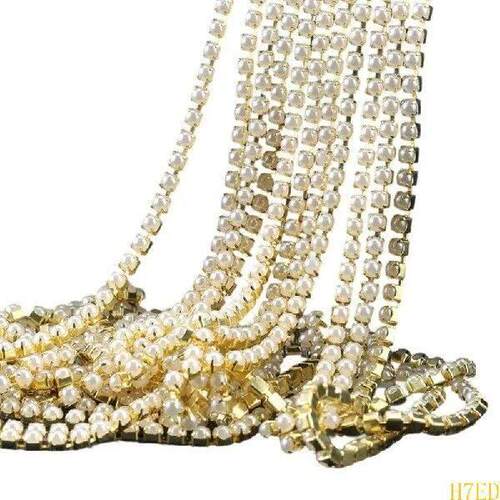 H7ED Rhinestones Chain Rhinestones Trim Rhinestones Close