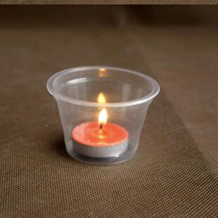 一次性塑料饮蜡烛杯杯小杯调油杯摆图试杯浪漫蜡0031烛杯