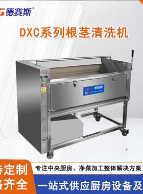 毛刷式土豆去皮机商用不锈钢土豆脱皮机毛辊清洗机苏州供应