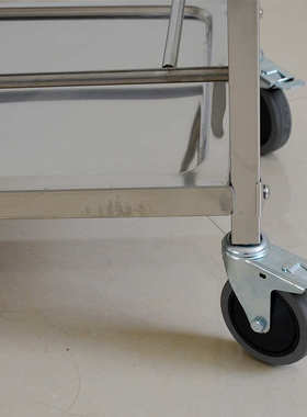 现代简约不锈钢商用双层酒水送餐车酒店餐厅多功能可拆装式手推车