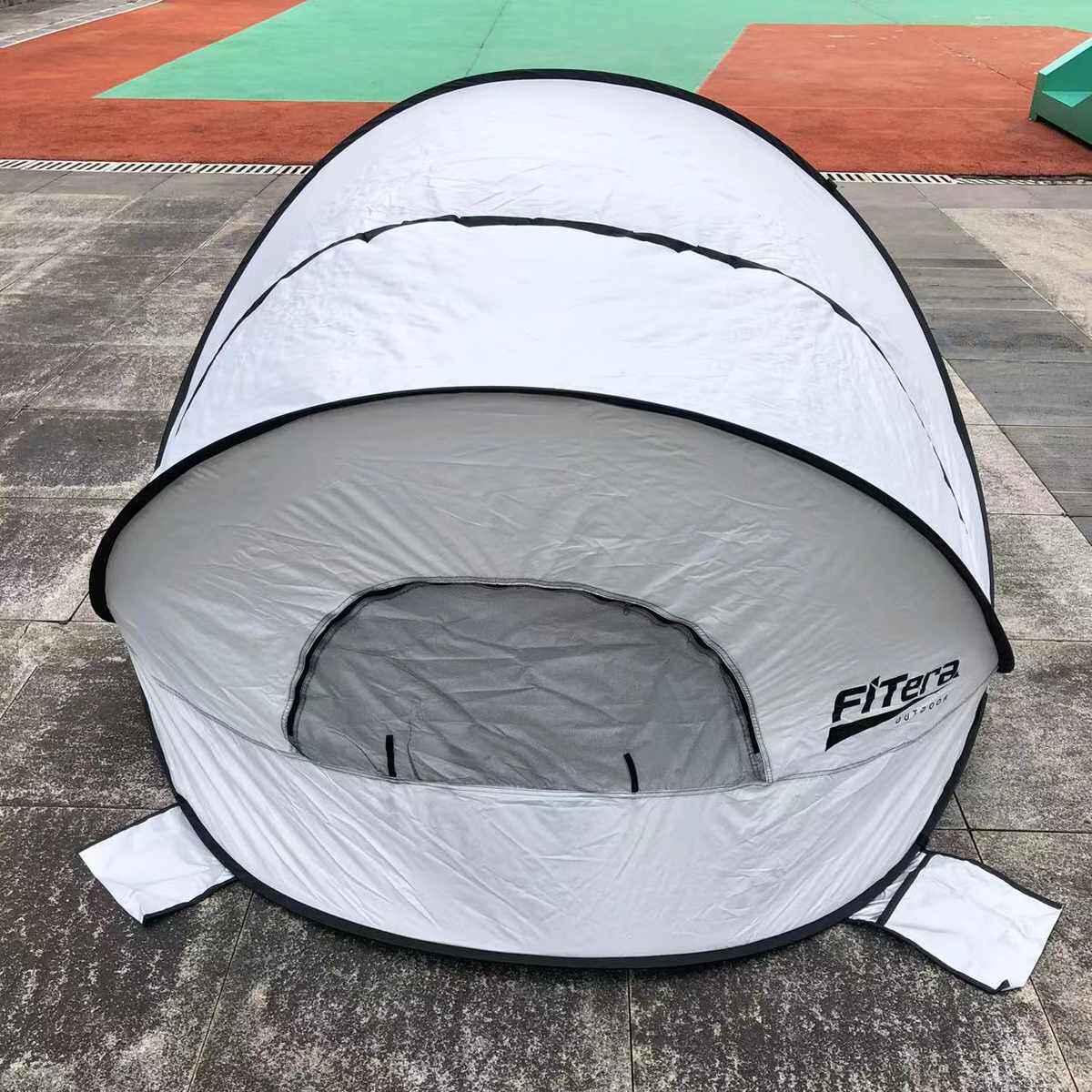 简易用品帐篷防晒玩水沙滩外海边全自动开小户天幕郊游防风折叠速