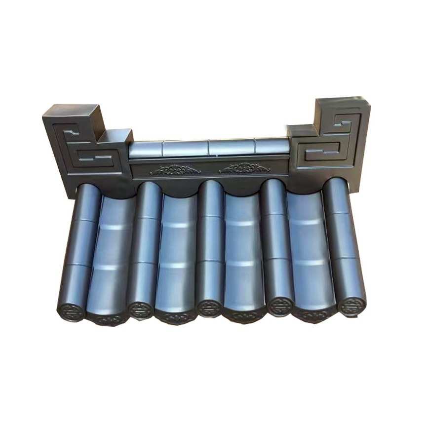 仿古瓦片瓦瓦厂家建筑批发铝合金金属屋顶凉亭装饰屋面铝仿古铝瓦