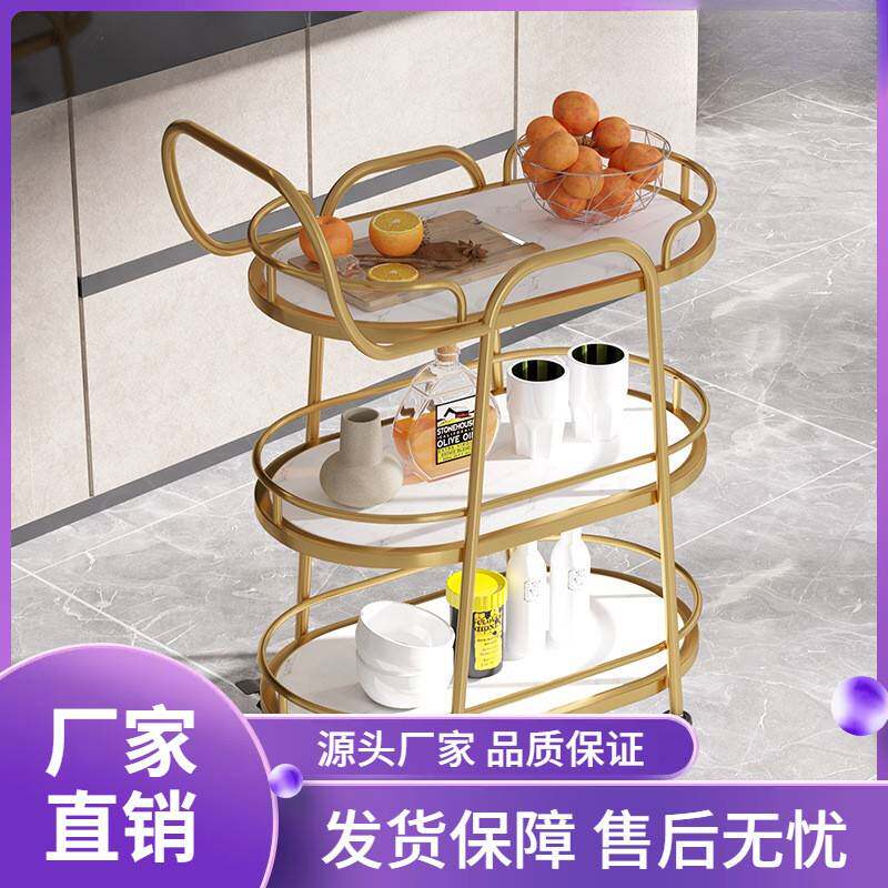 酒店小推车餐车商用餐厅移动三层豪华大号酒水车上菜车蛋糕点心车