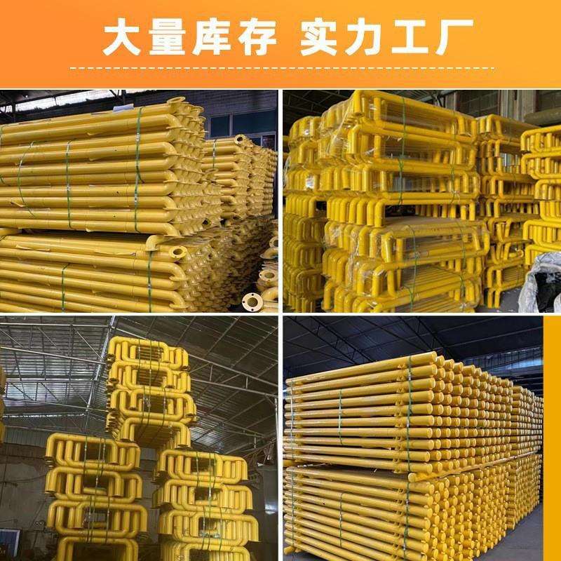 小区停车场用防撞护栏 挡车器m型车库用护栏杆 加厚防撞护栏
