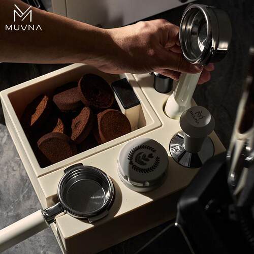 MUVNA慕威纳 意式咖啡ABS多功能压粉座布粉器压粉器底座手柄支架