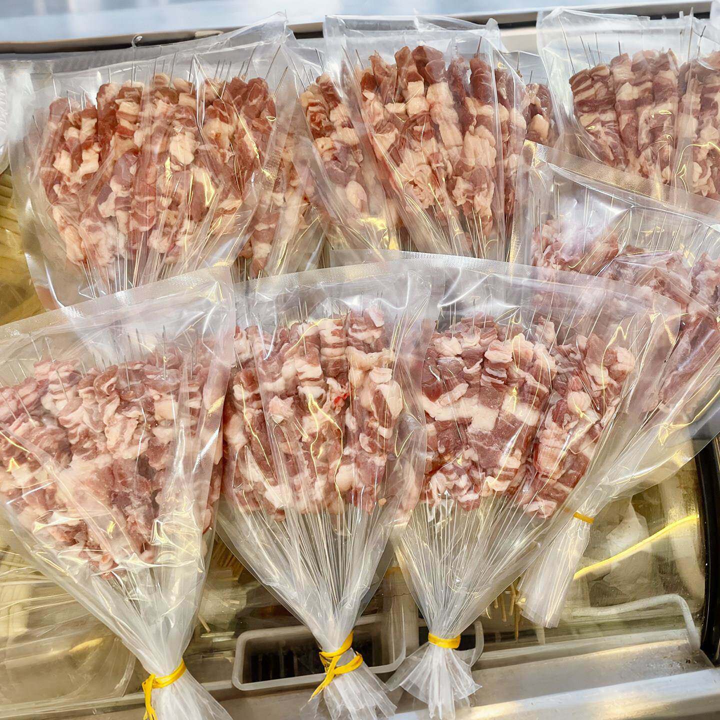 野餐烧鲜烤肉串分装保袋加厚食物保袋食品级平口透明包装袋防尘鲜