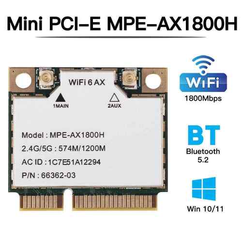 MT7921 MINI PCI-E WiFi6E无线网卡M.2内置笔记本软路由OP MT7922