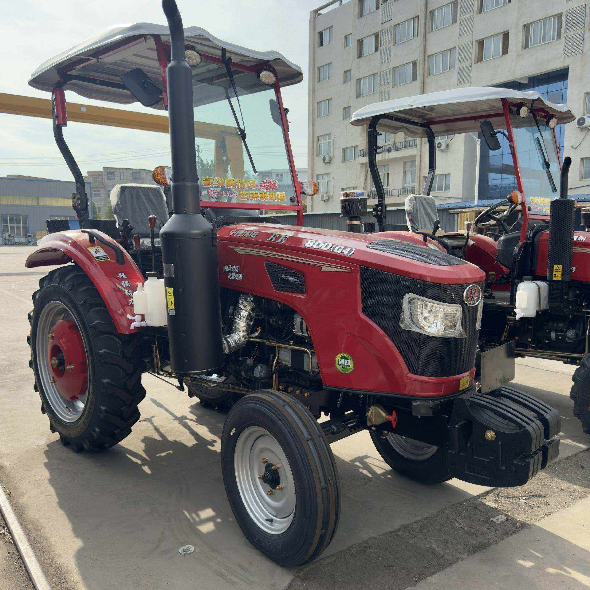 新款农用800四轮大马力旋耕施肥播种山地果园大棚王耕地机拖拉机