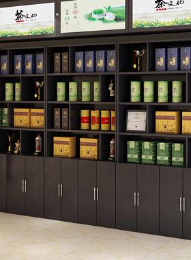 柜白酒烟简约柜酒柜j6da柜展示架置背超市烟货架展示茶叶礼品仓库