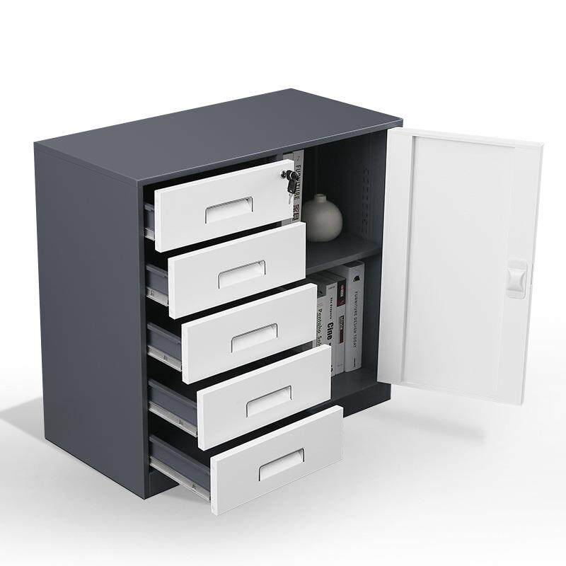 办公室矮柜储物铁皮资料柜办公柜柜带锁文抽屉式件柜柜打印机WJG0