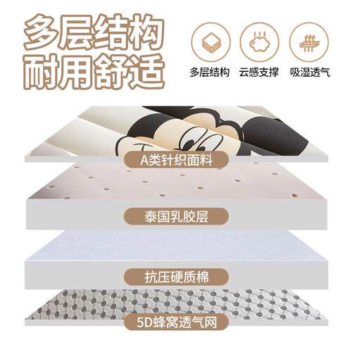乳胶床垫单遮盖宿物软垫家用学生舍人床褥榻米海绵垫子80076x200