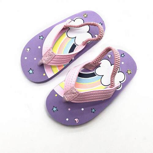 Toddler Flip Flops Shoes Little Kid Sandals with Back Strap