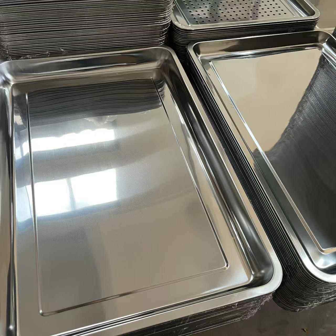 不锈钢方盘加厚商用蒸饭盘摆摊烧烤盘深盘餐用托盘餐盘凉皮盘菜盘,餐饮具,餐用托盘,淘宝优惠券,粉丝福利购,淘宝优惠卷