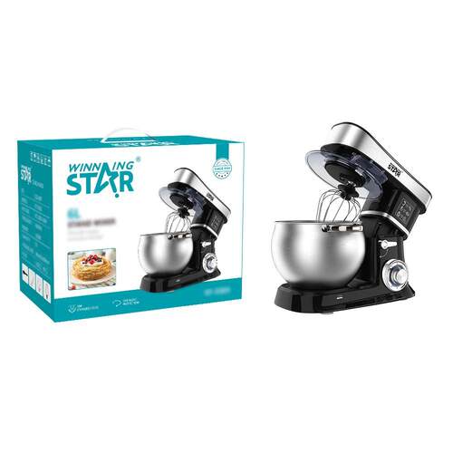 winning star 跨境家用6L和面搅拌打单多功能厨师机Stand Mixer