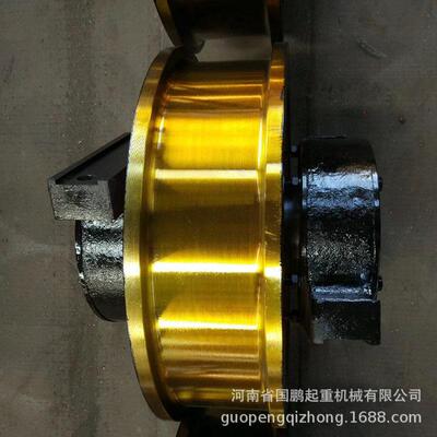 门式桥式起重机天车轮锻钢调质双轮缘行车行走轮250-1200mm