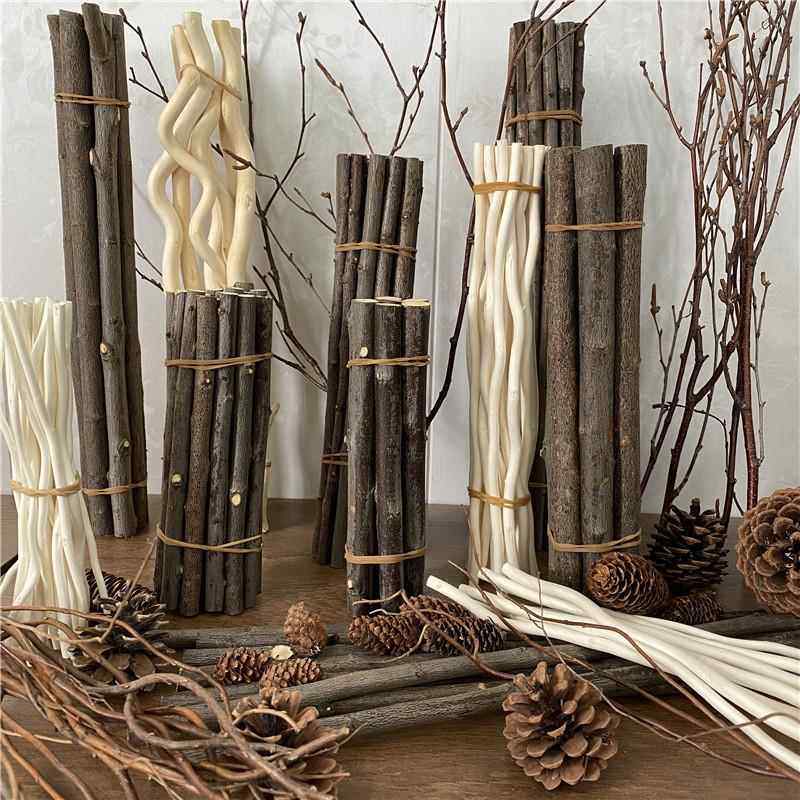 树枝干枝幼儿园diy画框干树枝松木枝木棍木制品龙柳段干树枝