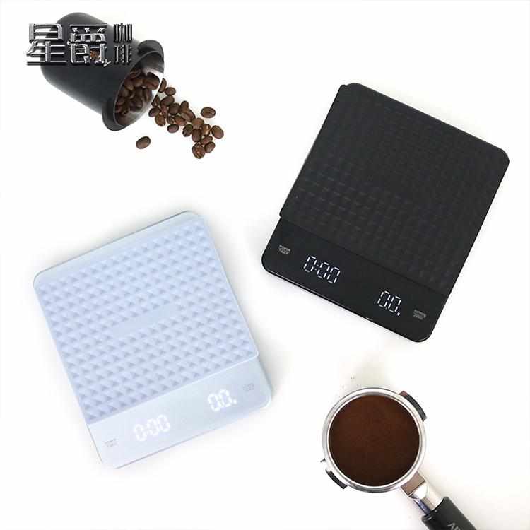 意式电子秤咖啡称手冲专用称重计时含隔热垫露营吧台器具