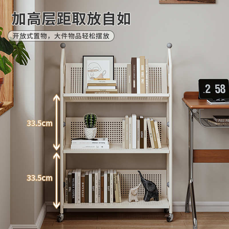 书架落地置物架可移动卧室转角儿童小书柜绘本收纳架阅读架