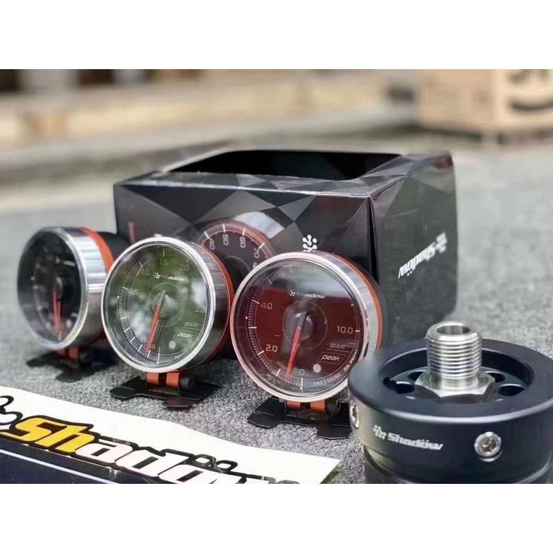 台湾SHADOW新款PRO3改装三联表涡轮表水温油温油压电压排温