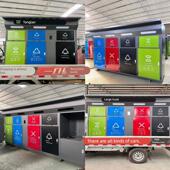 称重大容量投递柜大型小区感应物业环卫按键扫码 智能垃圾分类箱