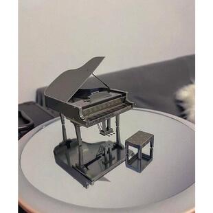 钢琴 3D立体金属拼图DIY创意小摆件高级感送男女朋友礼物玩具模型